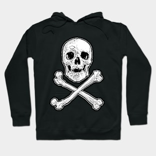 Skull and Bones - Jolly Roger, Skeleton, Anatomy, Pirates, Halloween Hoodie